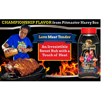 HARRY SOO'S - LOVE MEAT TENDER - ALL PURPOSE BBQ RUB  740g