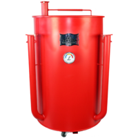 Gateway Drum Smoker 55G Matte Red - Extra Hot Cook Up to 700F