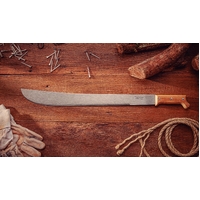 TRAMONTINA - Machete with Carbon Steel Blade 39cm & Wood Handle.