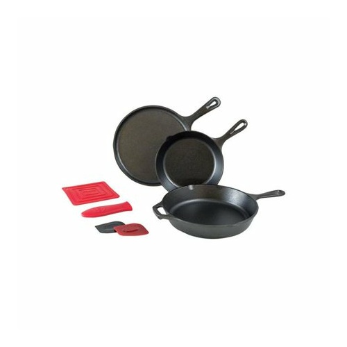 Lodge Cast Iron Logic Essential 6 Piece Cookware Set, L6SPB41