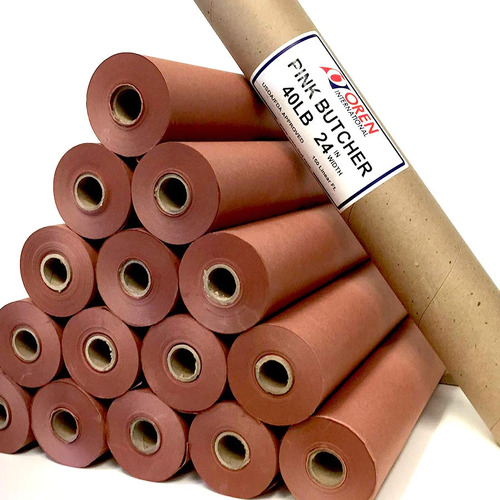 OREN PINK BUTCHERS PAPER 24" 150ft/45 Meters