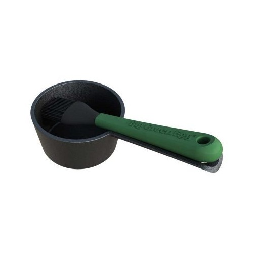 Big Green Egg Cast Iron Sauce Pot with Brush