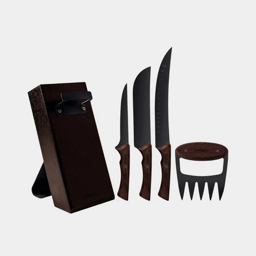 TRAMONTINA - Churrasco Black 5 Piece BBQ Set.