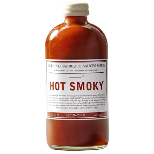 Lillies Q Hot Smoky BBQ Sauce 576g