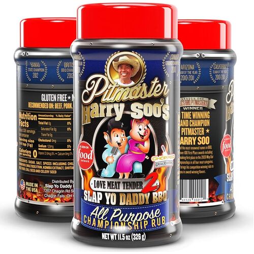 HARRY SOO'S - LOVE MEAT TENDER - ALL PURPOSE BBQ RUB  350g