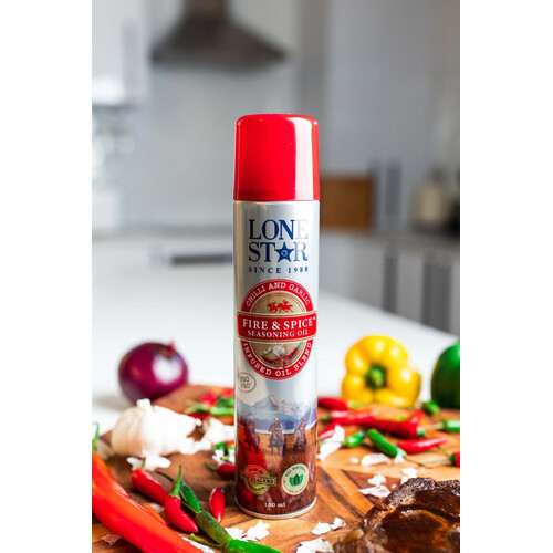 LONE STAR FIRE & SPICE SEASONING OIL SPRAY 180ML