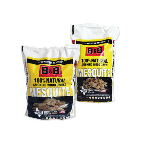 B&B Wood Chunks Mesquite 2.5 KG
